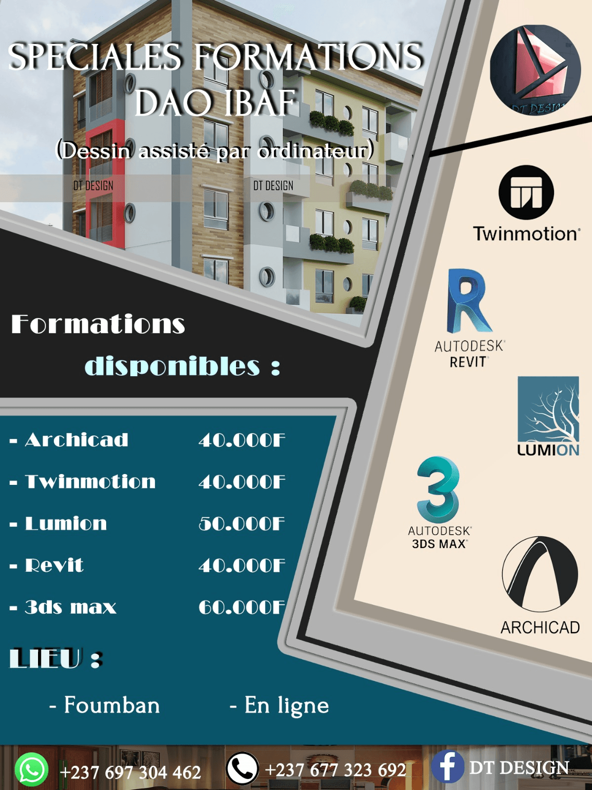 Flyers pour des formations en DAO - 1