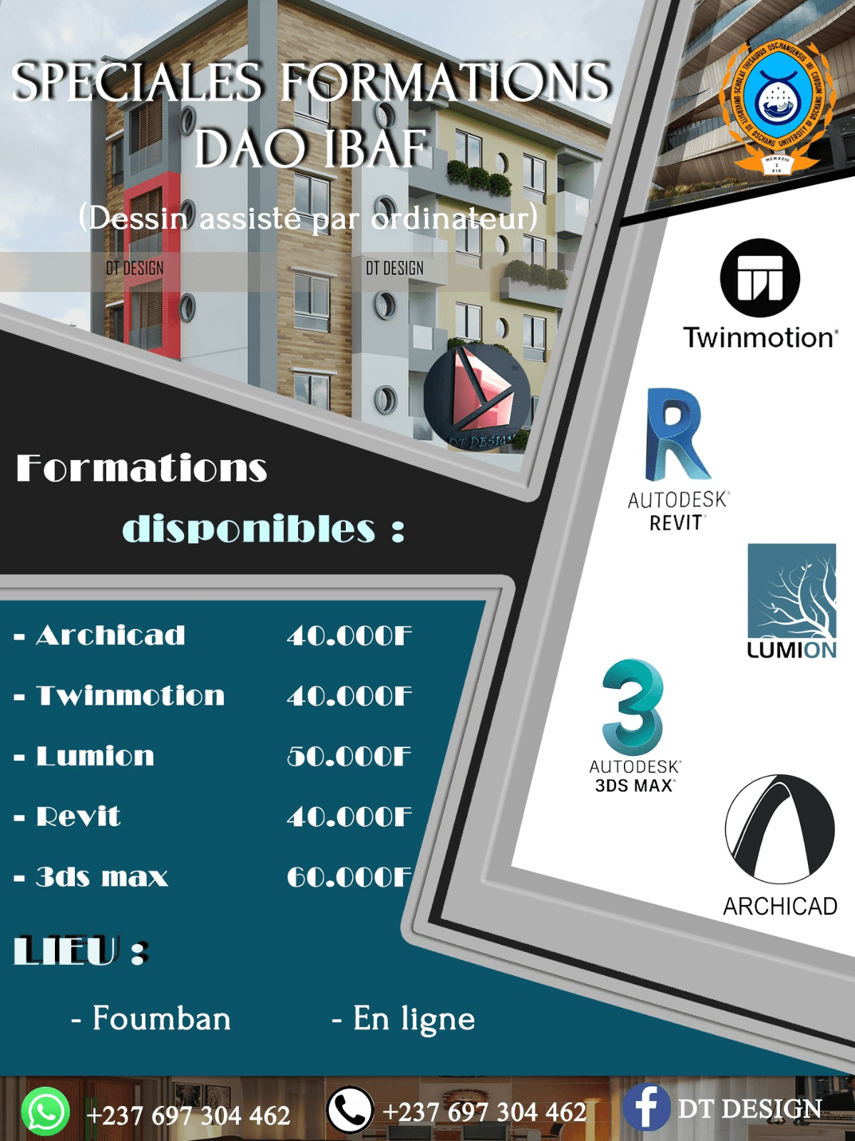 Flyers pour des formations en DAO - 2